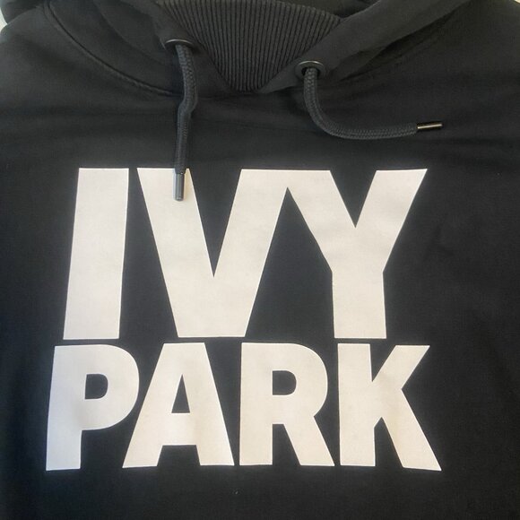 Ivy Park Hoodie Size Medium Black Spellout Logo Street Lounge Athletic Beyonce - Picture 4 of 8